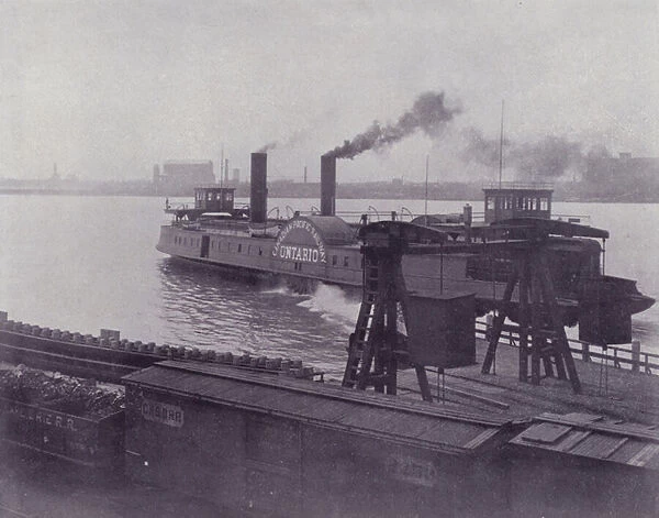 Canada: Transfer Steamer between Windsor and Detroit (b  /  w photo)