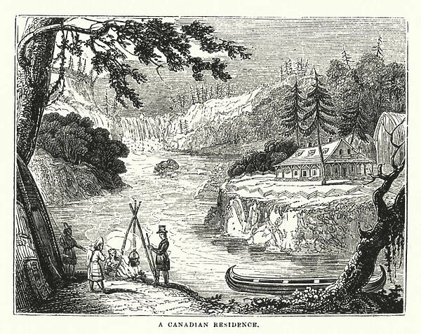 A Canadian Residence (engraving)