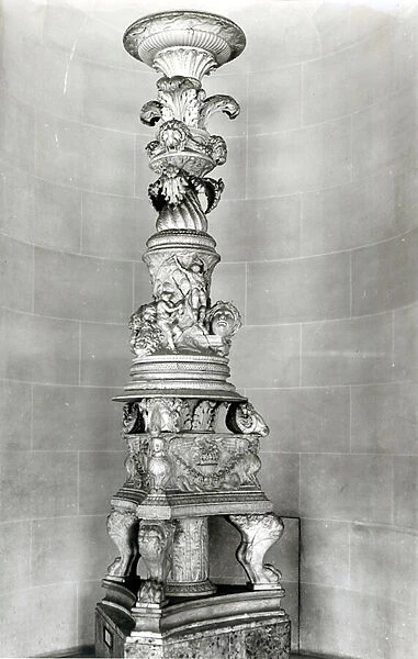 Candelabra designed by Piranesi on the basis of roman antique pieces for his own tomb