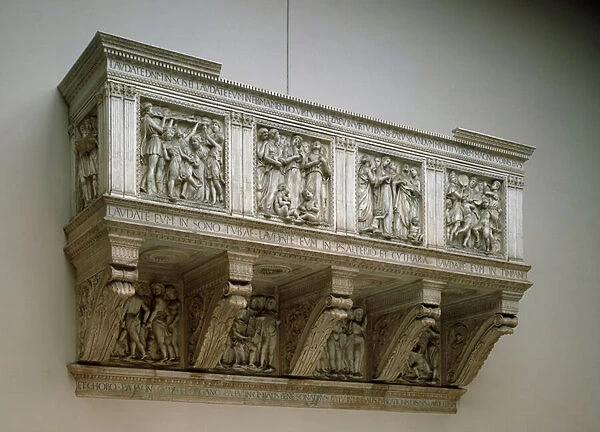 Cantoria or Cantors stand, 1431-1438 (marble high relief)