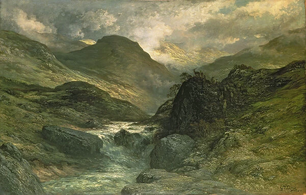 A Canyon, 1878 (oil on canvas)