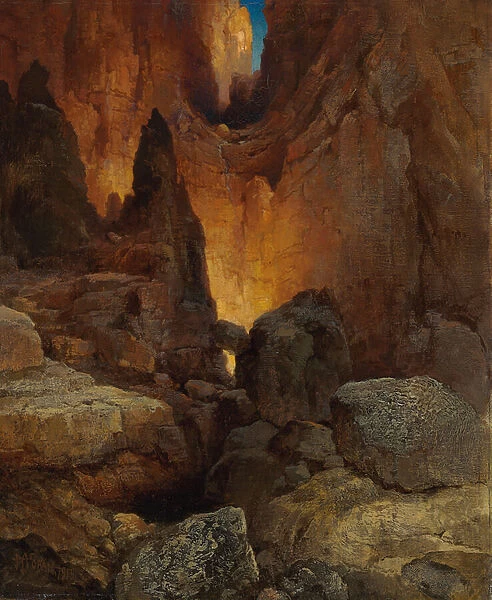 A Side Canyon, Grand Canyon of Arizona, 1915 (oil on canvas)