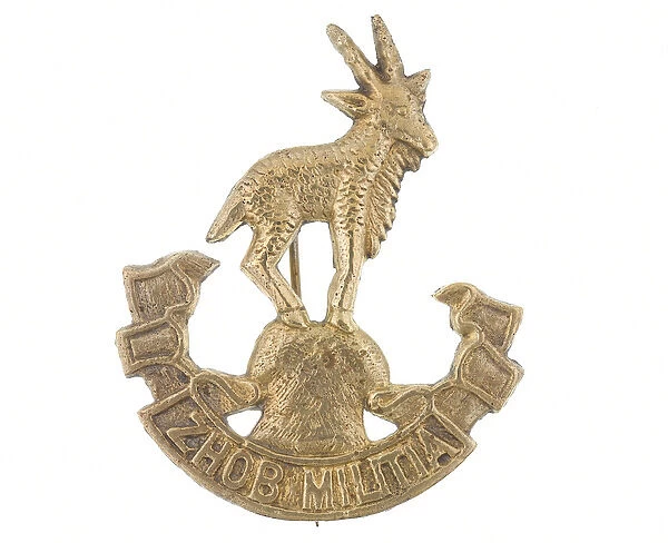 Cap badge, Zhob Militia, 1889 (cap badge)