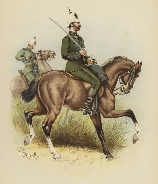 The Cape Mounted Rifles (colour litho)