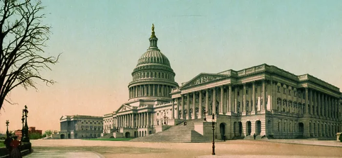 Framed Print : The Capitol at Washington c1902