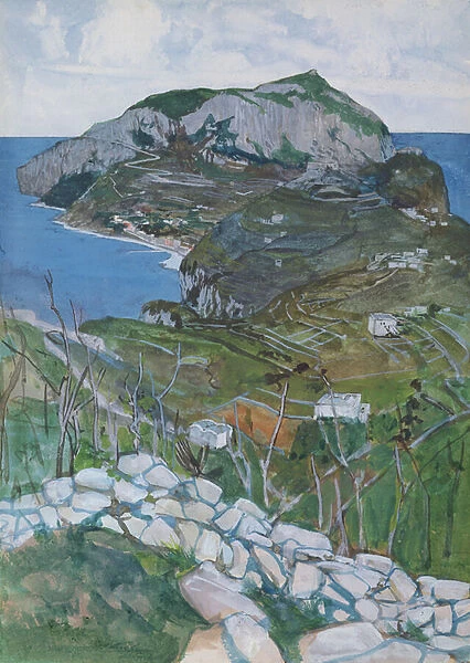 Capri, c. 1904 (w  /  c on paper)