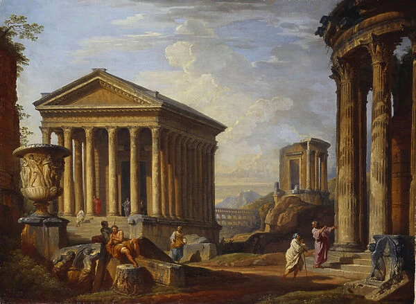 A Capriccio of Classical Ruins, 1793 (oil on canvas)