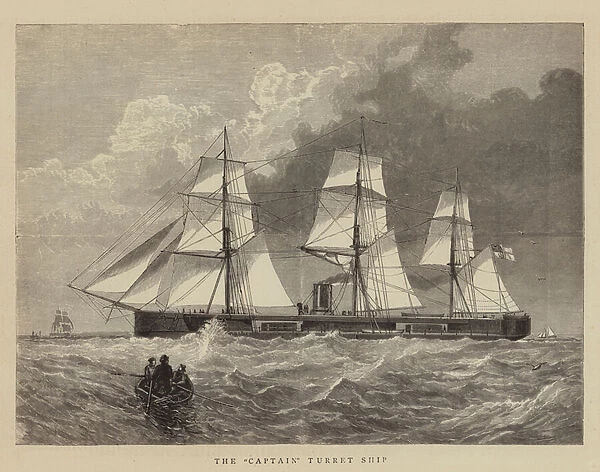 The 'Captain'Turret Ship (engraving)