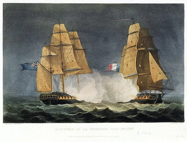 The capture of the French ship La Nereide, December 21, 1797