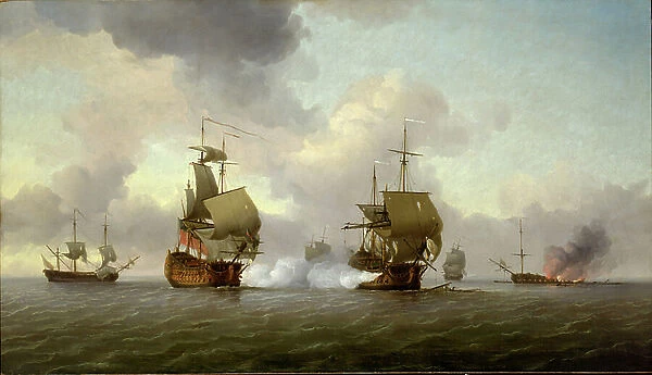 The capture of the Glorioso, 8 October 1747, c.1747 (oil on canvas)
