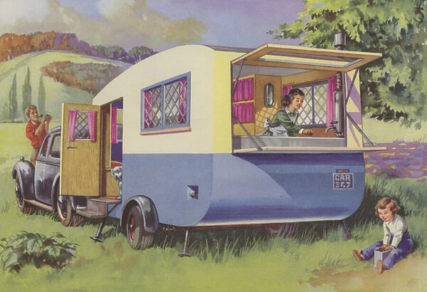 Caravan (colour litho)