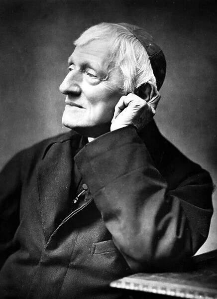 Cardinal Newman, 1887 (b  /  w photo)
