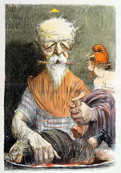 Caricature depicting Henri Brisson (engraving)