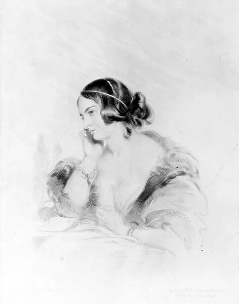 Caroline Norton, engraved by Frederick Christian Lewis, 1838 (etching)
