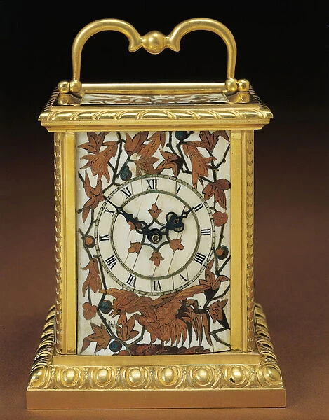Carriage clock, from a Napoleon III four-piece desk set