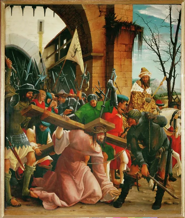 Framed Print : The carrying of the cross
