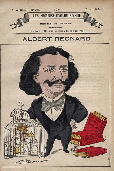 Cartoon of Adrien Albert Regnard - Albert-Adrien ou Albert Regnard 1836-1903 from