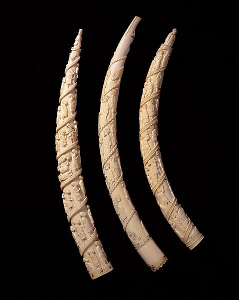 Carved Tusks, Congo (ivory)