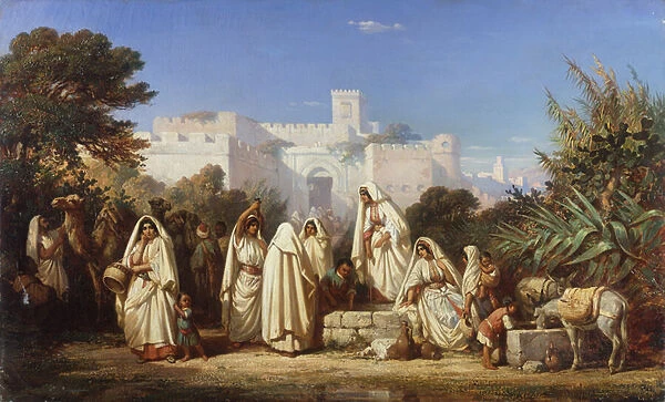The Well of the Casbah at Tangier (oil on canvas)