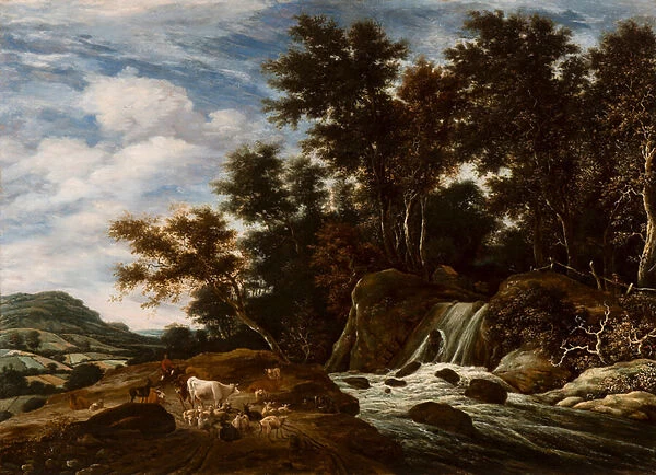 The Cascade (oil on panel)