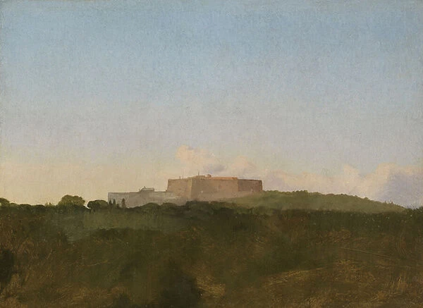 The Castel Sant Elmo, Naples, from the Capodimonte, 1856