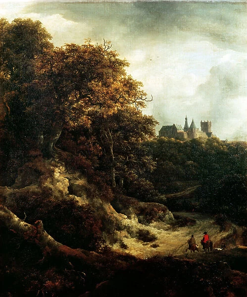 Castle at Bentheim, 1651 (oil on canvas)