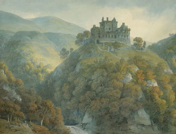 Castle Campbell, Clackmannanshire, 1813 (w  /  c over graphite on cream wove paperboard)