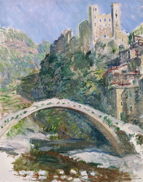 The Castle of Dolceacqua, 1884 (oil on canvas)