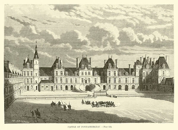 Castle of Fontainebleau (engraving)
