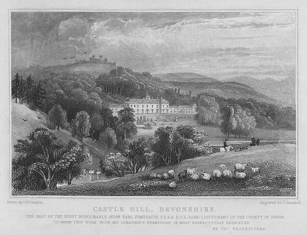 Castle Hill, Devonshire (engraving)