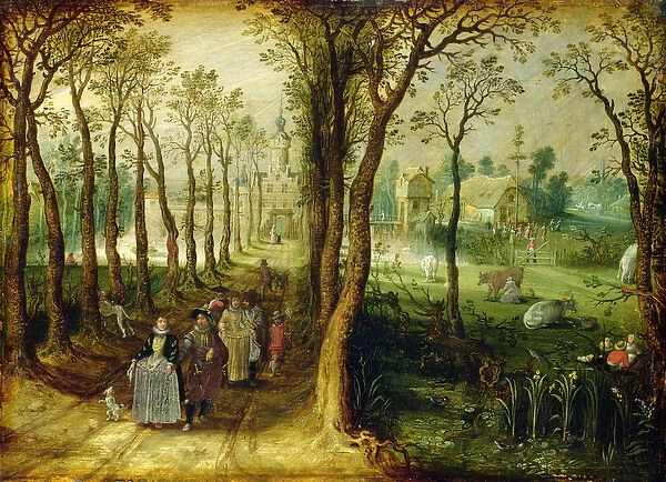 The Castle in the Marsh (oil on panel)
