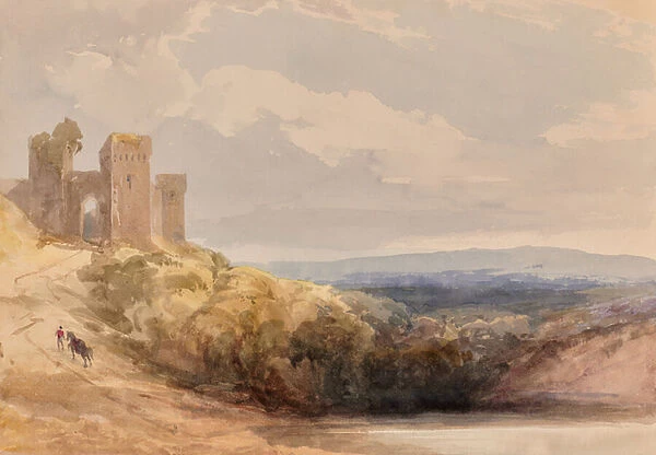 Castle Ruin, 1810-65 (Watercolour)