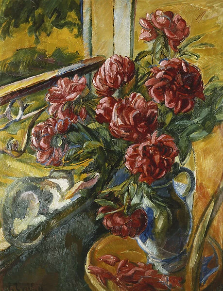 Cat on the Edge of the Window; La Chatte sur le Bord de la Fenetre, (oil on canvas)