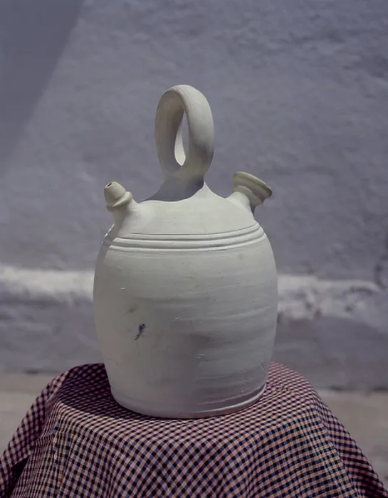 Framed Print : Catalan earthenware jug (ceramic)