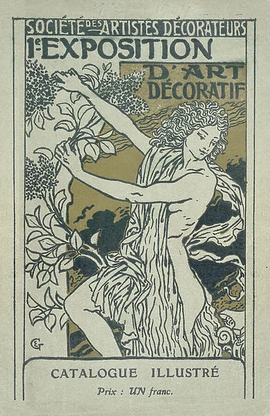 Catalogue cover for the 1st Exhibition of Decorative Art in Paris