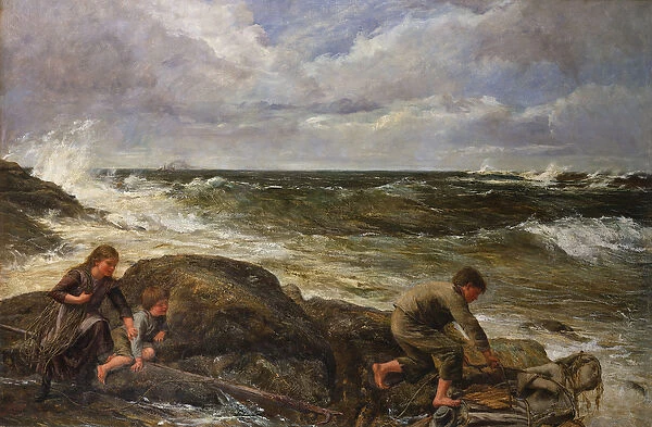 Catching a Mermaid, 1883 (oil on canvas)