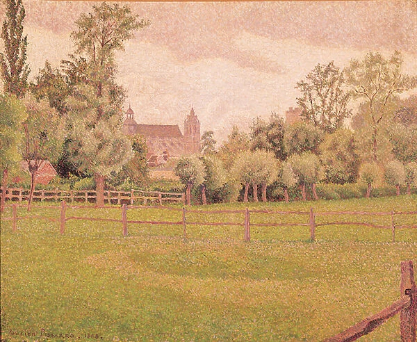 The Cathedral at Gisors, 1888 (oil on canvas)