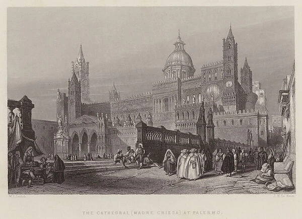 The Cathedral (Madre Chiesa) at Palermo (engraving)