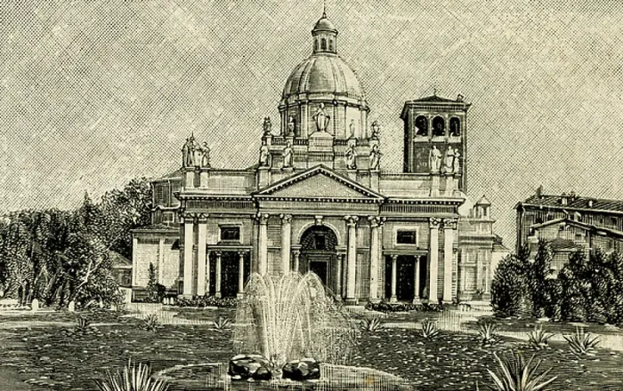 Framed Print : Cathedral of Saint Eusebius, Vercelli, Piedmont, Italy, woodcut from Le cento citta d'Italia (Hundred Italian towns), illustrated monthly supplement of Il Secolo, Milan, 1889