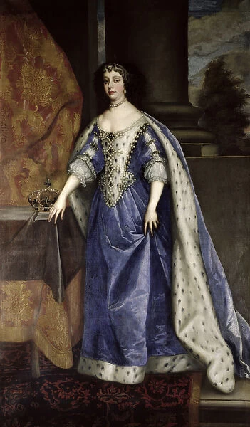 Catherine of Braganza (1638-1705) (oil on canvas)