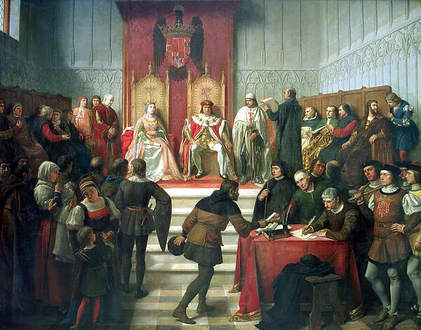 Catholic Rulers Administering Justice, 1860 (oil on canvas)