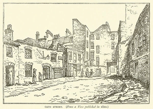 Cato Street, from a view published in 1820 (engraving)