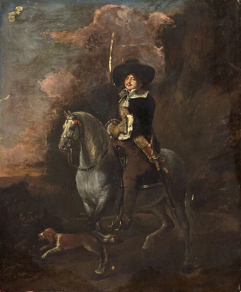 Cavalier on a Grey Horse, c. 1660 (oil on canvas)