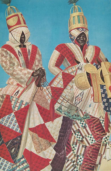Cavaliers Djerma (Niamey), from Dessins et Peintures d Afrique