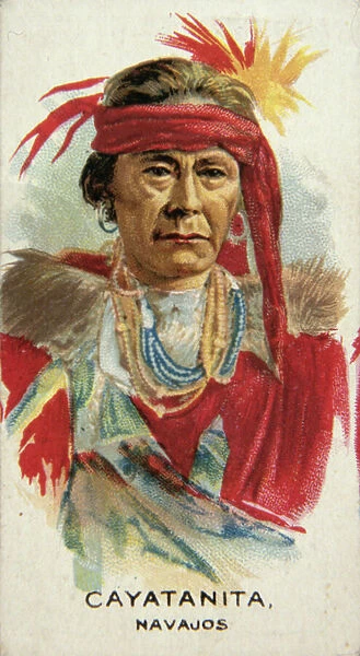 Cayatanita, Navajo chief of the 19th century (litho)