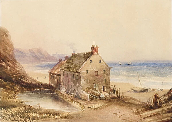 Cayton Cliff Mill, near Scarborough (w  /  c on paper)