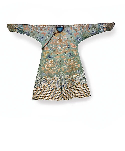 Celadon silk court dress for an Imperial princess, Jifu, China (silk)