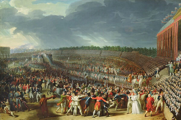 The Celebration of the Federation, Champs de Mars, Paris, 14 July 1790 (oil on canvas)