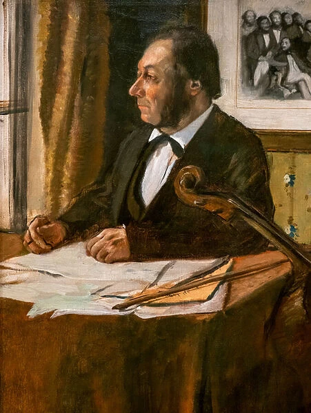 The cellist Louis-Marie Pilet (detail). Around 1868-1869. Oil on canvas