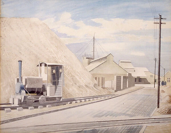 Cement Works, 1934 (w / c on paper)